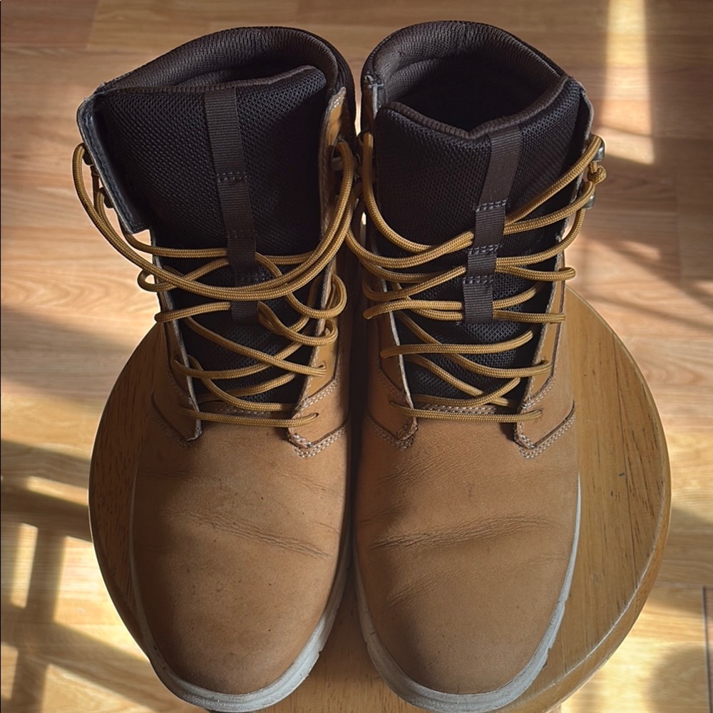 Timberland Tan and Black Rugged Boots